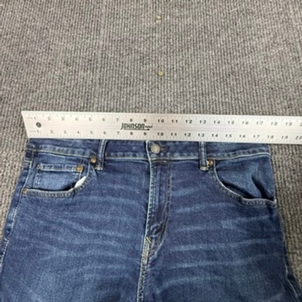 American Eagle Slim Straight Airflex+ Mens Blue Jeans 36x34 Dark Wash 4871 View 6